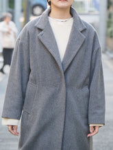 画像をギャラリービューアに読み込む, mizuiro ind &quot;スタンドカラーロングコート CHARCOAL&quot;

