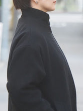 画像をギャラリービューアに読み込む, mizuiro ind &quot;スタンドカラーロングコート BLACK&quot;
