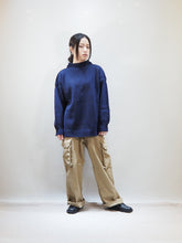 画像をギャラリービューアに読み込む, GUERNSEY WOOLLENS &quot;オーバーサイズ ガンジーセーター NAVY&quot;
