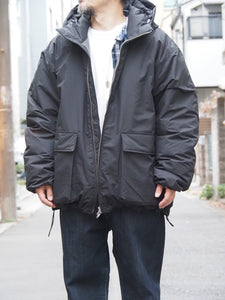 miffew "ZIP UP DOWN PARKA BLACK"