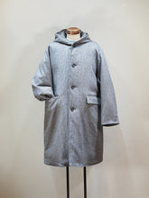 画像をギャラリービューアに読み込む, miffew &quot;WOOL HOODED DOWN COAT 千鳥格子&quot;
