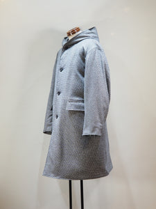 miffew "WOOL HOODED DOWN COAT 千鳥格子"