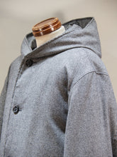 画像をギャラリービューアに読み込む, miffew &quot;WOOL HOODED DOWN COAT 千鳥格子&quot;
