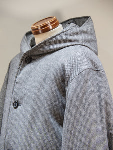 miffew "WOOL HOODED DOWN COAT 千鳥格子"