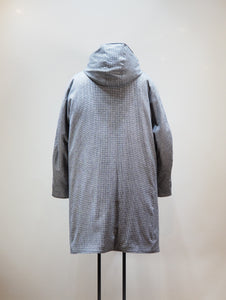 miffew "WOOL HOODED DOWN COAT 千鳥格子"