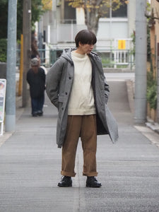 miffew "WOOL HOODED DOWN COAT 千鳥格子"