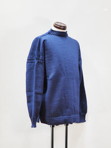 GUERNSEY WOOLLENS "オーバーサイズ ガンジーセーター NAVY"