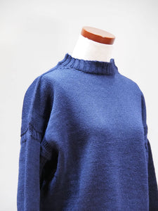 GUERNSEY WOOLLENS "オーバーサイズ ガンジーセーター NAVY"