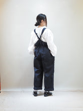 画像をギャラリービューアに読み込む, NOUVELLES DU PARADIS &quot;コットンバーバリー サロペット NAVY&quot;
