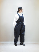 画像をギャラリービューアに読み込む, NOUVELLES DU PARADIS &quot;コットンバーバリー サロペット NAVY&quot;
