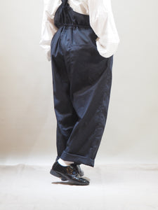 NOUVELLES DU PARADIS "コットンバーバリー サロペット NAVY"