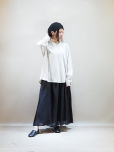 ESTROISLOSE "プレミアム天竺 フレアチュニック MILKY BEIGE"
