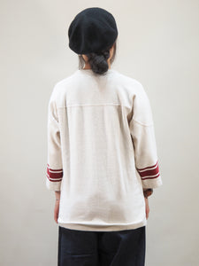 BARNS "ヘビーフライス FOOTBALL Tシャツ"